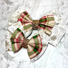 Load image into Gallery viewer, Christmas double bows
