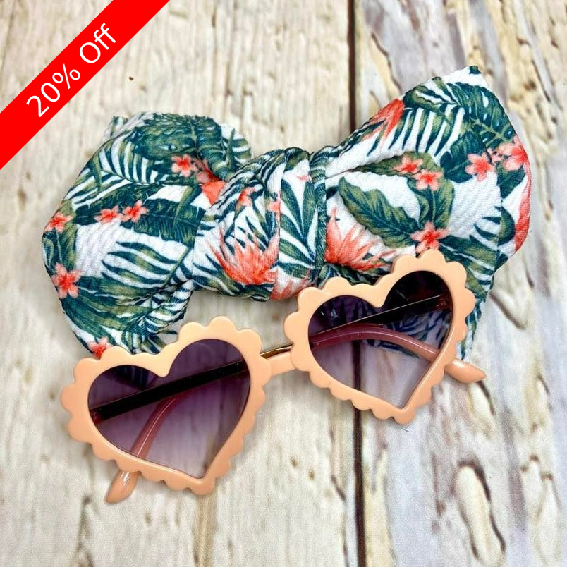 Oh so Peachy sunnies and bow